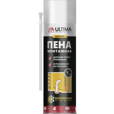 Пена монтажная Ultima mini 340мл — Городок мастеров