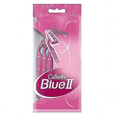 Станки для бритья женские одноразовые Gillette Blue 2 два лезвия 5 шт — Городок мастеров