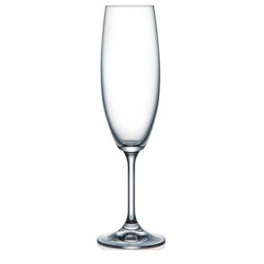 Набор бокалов для шампанского из 2 шт Lara Crystalex Bohemia 220 мл — Городок мастеров