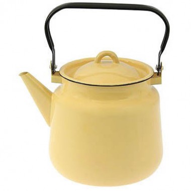 Чайник эмалированный 3,5 литра СтальЭмаль без рисунка 2с26 — Городок мастеров