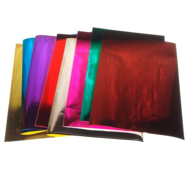 Набор цветной бумаги фольгированной 10 листов А4 Азбука Тойс 984 — Городок мастеров