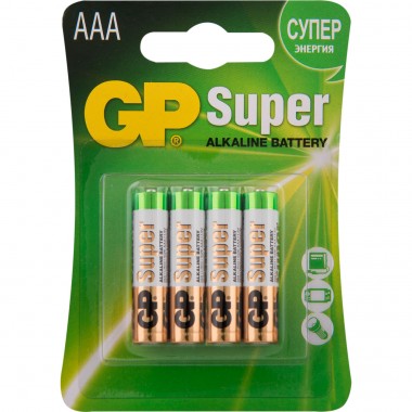 Батарейка LR3AАА GP Super Alkaline BL-4 4шт — Городок мастеров
