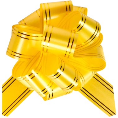 Бант-шар Золотые линии 3см желт — Городок мастеров