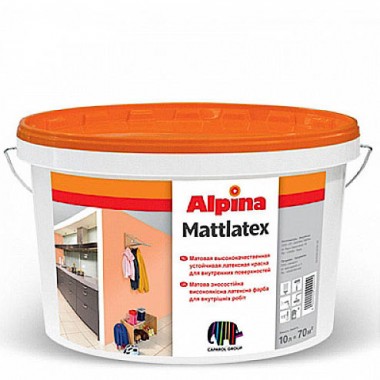 Краска универсальная Alpina Mattlatex T латексная экологичная 5л — Городок мастеров