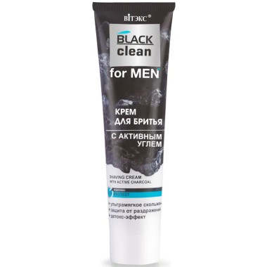 Крем для бритья с активным углем Витэкс &quot;Black Clean&quot; for men 100 мл — Городок мастеров